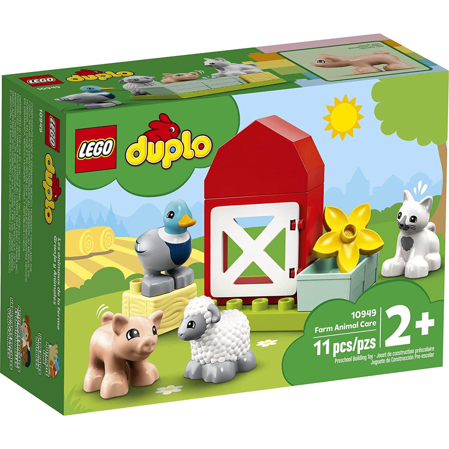 LEGO DUPLO Town Farm Animal Care 11 Piece Building Set (10949)