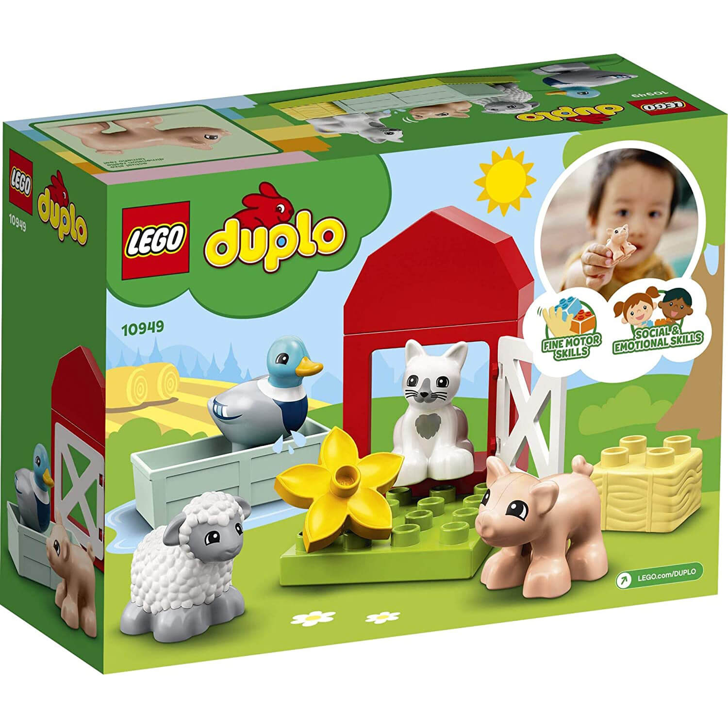 LEGO DUPLO Town Farm Animal Care 11 Piece Building Set (10949)