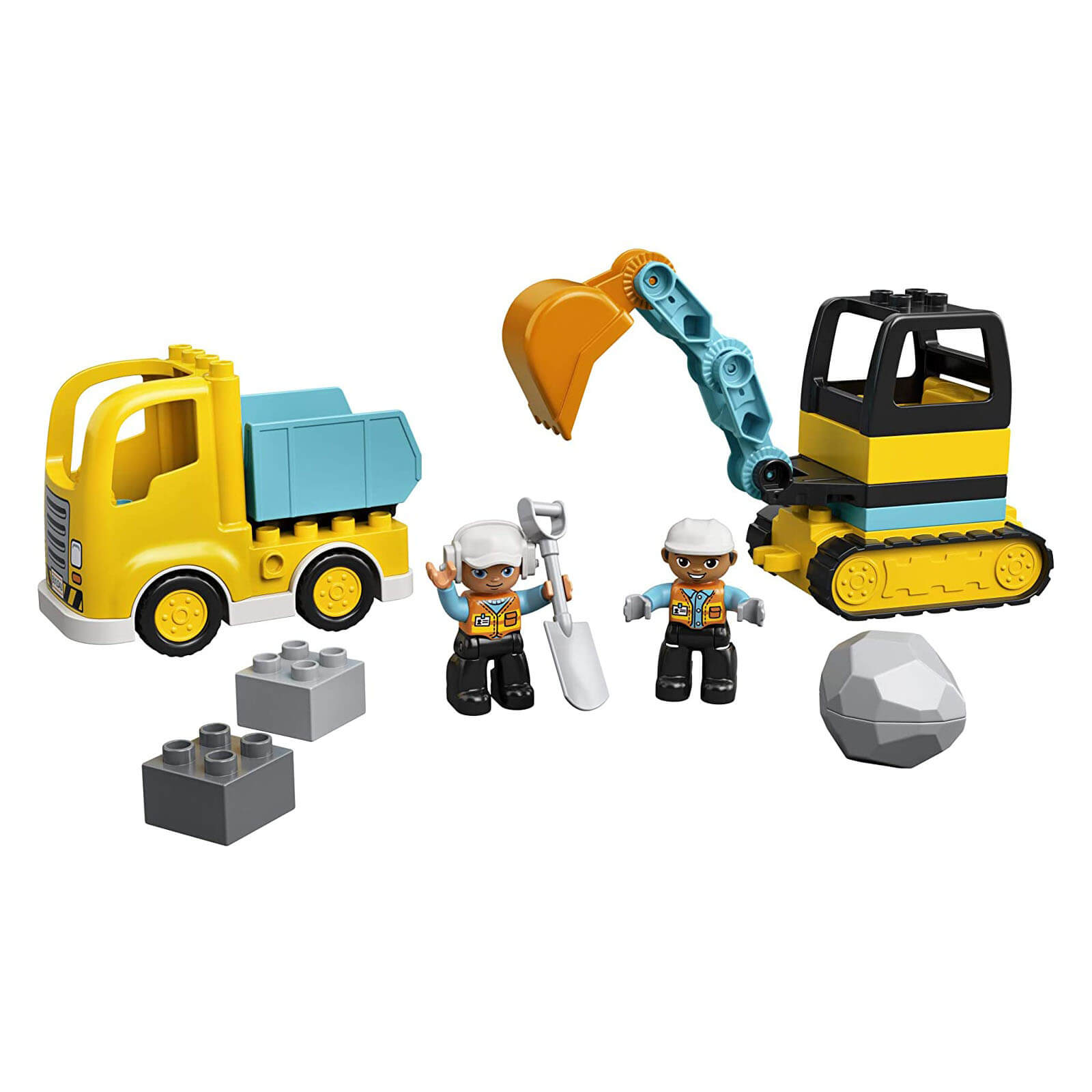 LEGO DUPLO Town Truck & Tracked Excavator 20 Piece Building Set (10931)