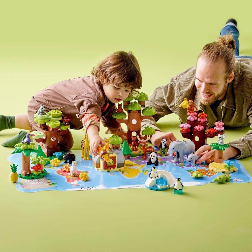 LEGO® DUPLO® Wild Animals of the World 142 Piece Building Set (10975)