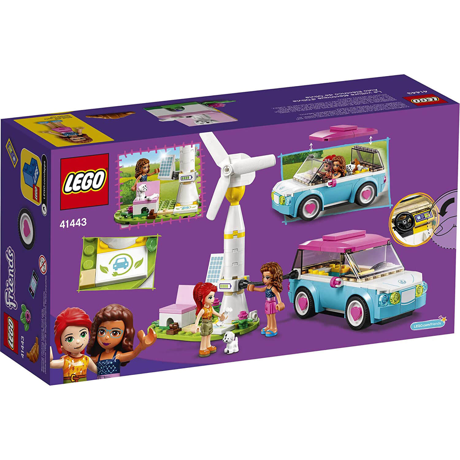 LEGO Friends Olivia's Electric Car 183 Piece Building Set (41443)