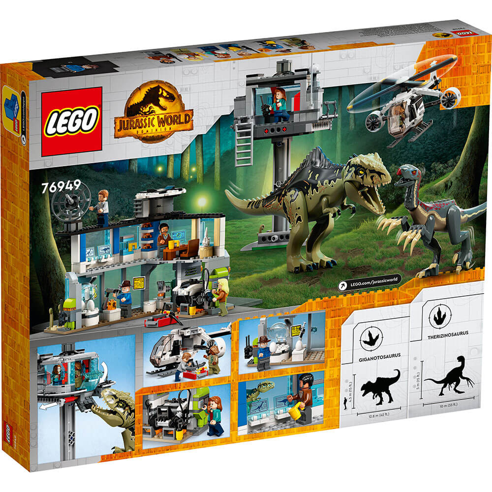 LEGO® Jurassic World Giganotosaurus & Therizinosaurus Attack 76949 (658 Pieces)