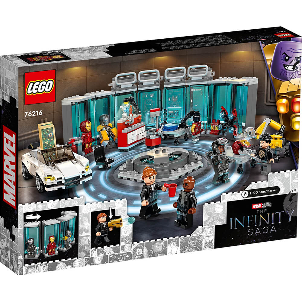 LEGO® Marvel Iron Man Armory 76216 Building Kit (496 Pieces)
