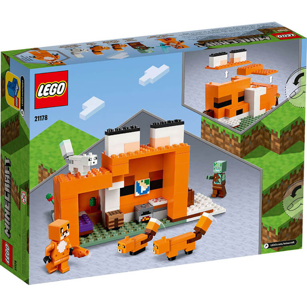 LEGO Minecraft The Fox Lodge 193 Piece Building Set (21178)