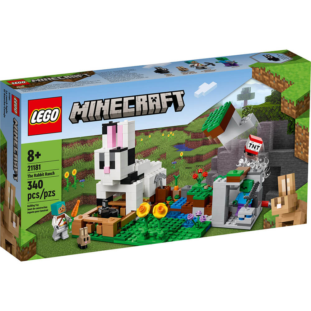 LEGO Minecraft The Rabbit Ranch 340 Piece Building Set (21181)
