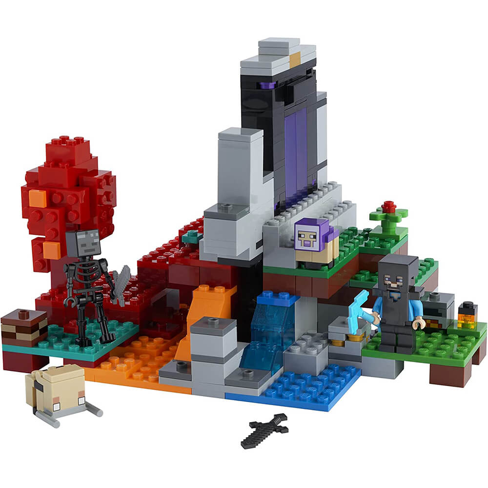 LEGO Minecraft The Ruined Portal 316 Piece Building Set (21172)