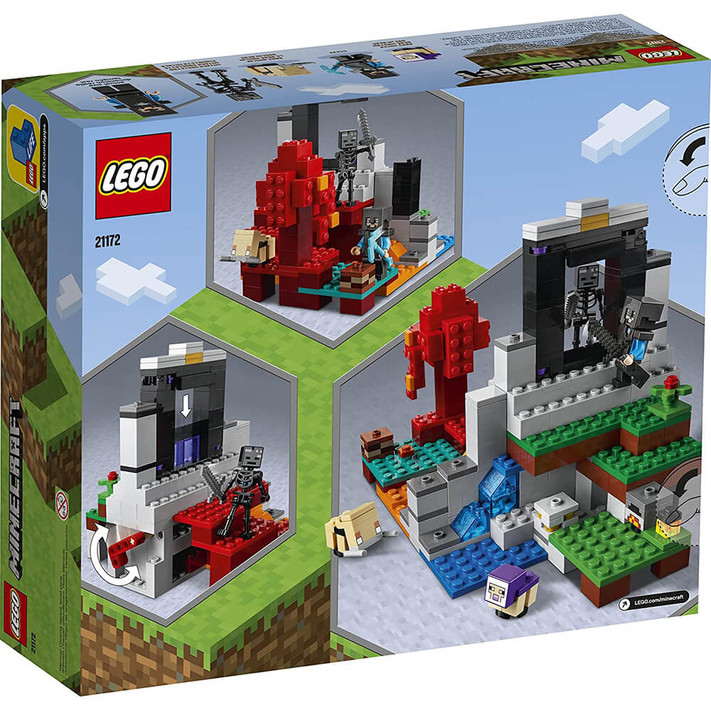 LEGO Minecraft The Ruined Portal 316 Piece Building Set (21172)