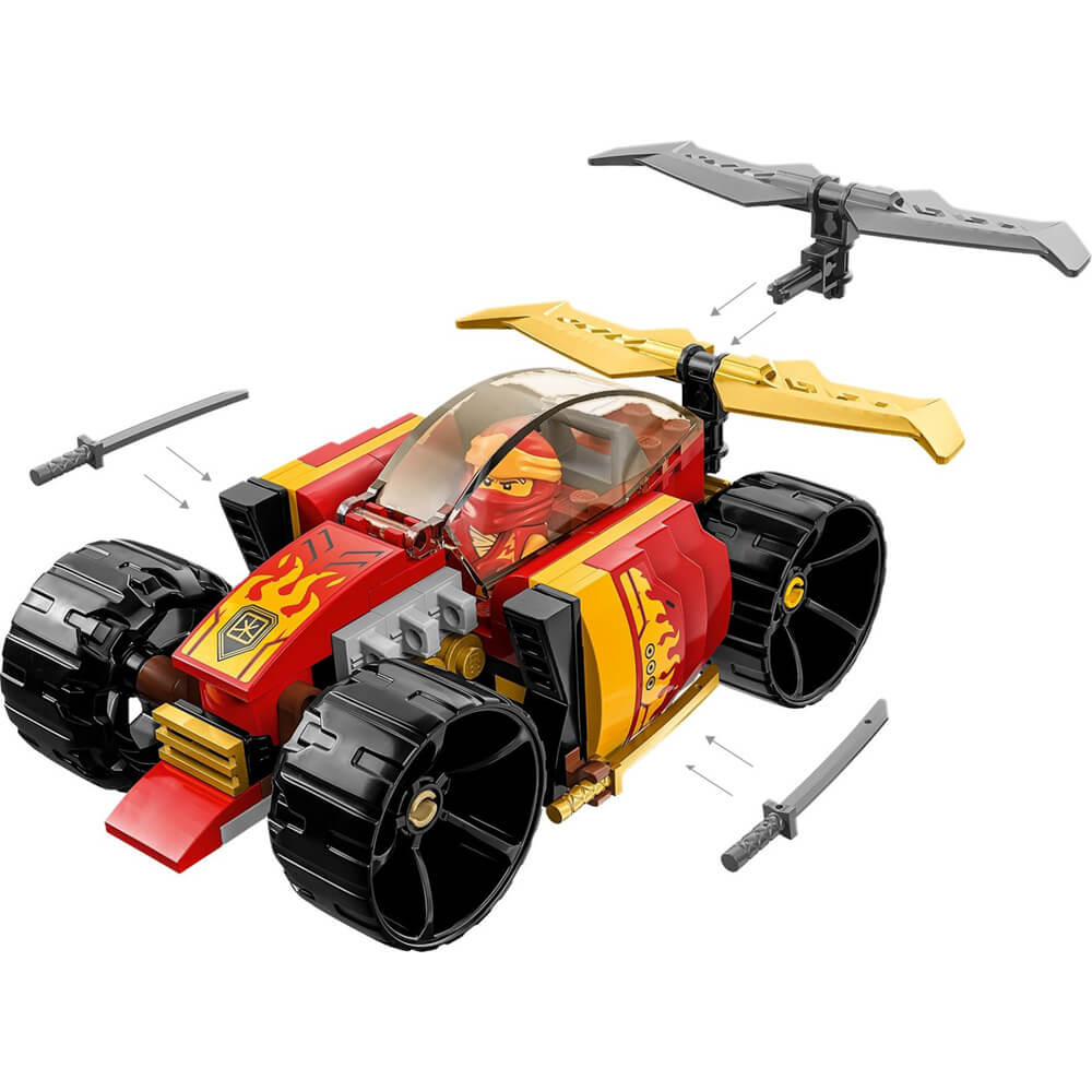 LEGO® Ninjago® Kai’s Ninja Race Car EVO 94 Piece Building Kit (71780)