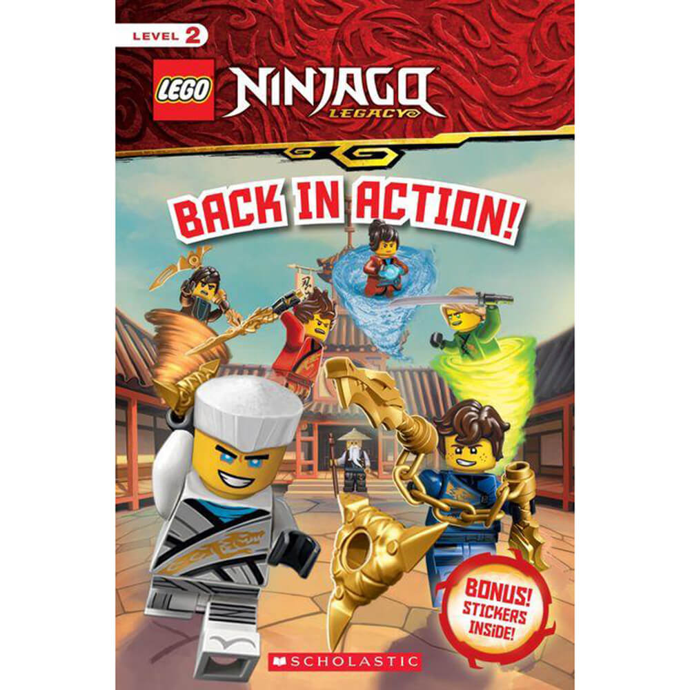 LEGO Ninjago Reader with Stickers: Back in Action! (Paperback)