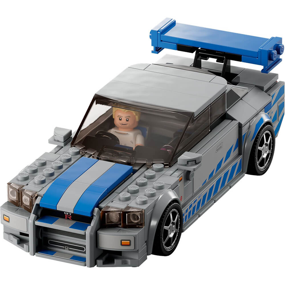 LEGO® Speed Champions Fast and the Furious 2 Fast 2 Furious Nissan Skyline GT-R (R34) 319 Piece Building Kit (76917)