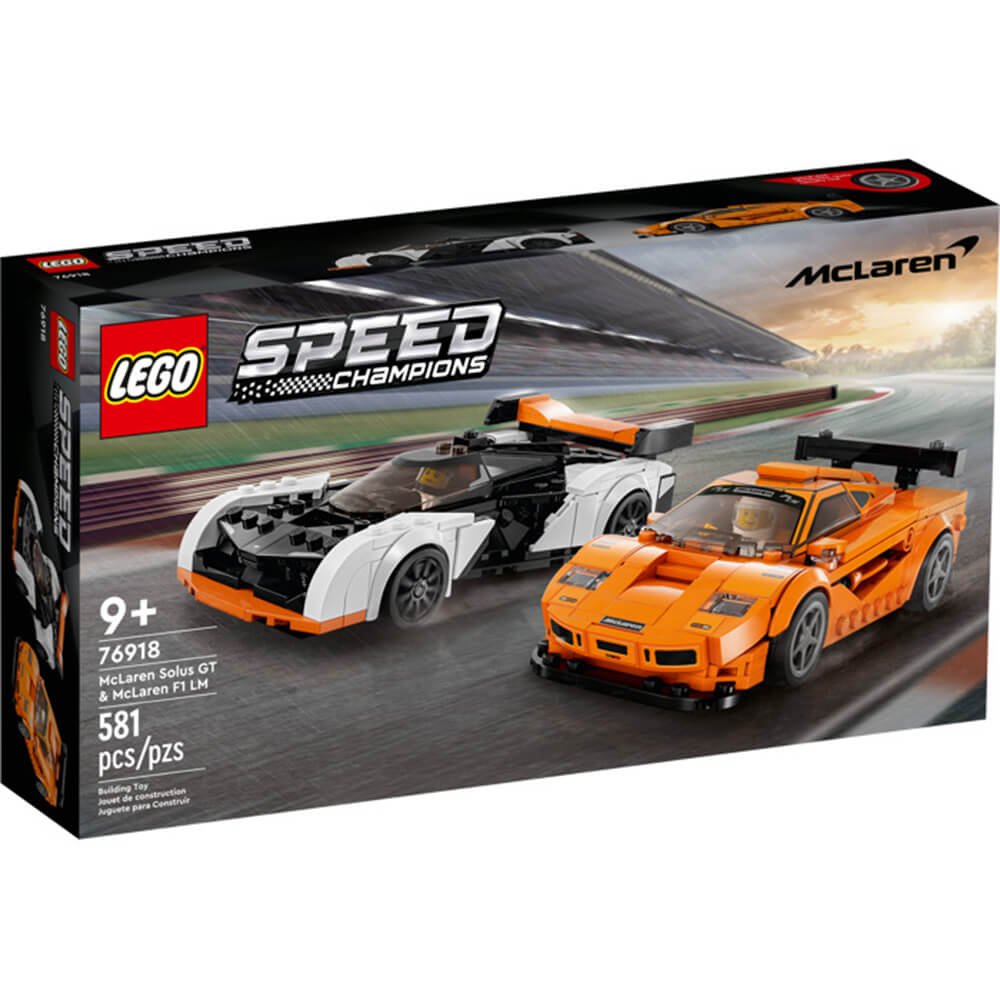 LEGO® Speed Champions McLaren Solus GT & McLaren F1 LM 581 Piece Building Set (76918)