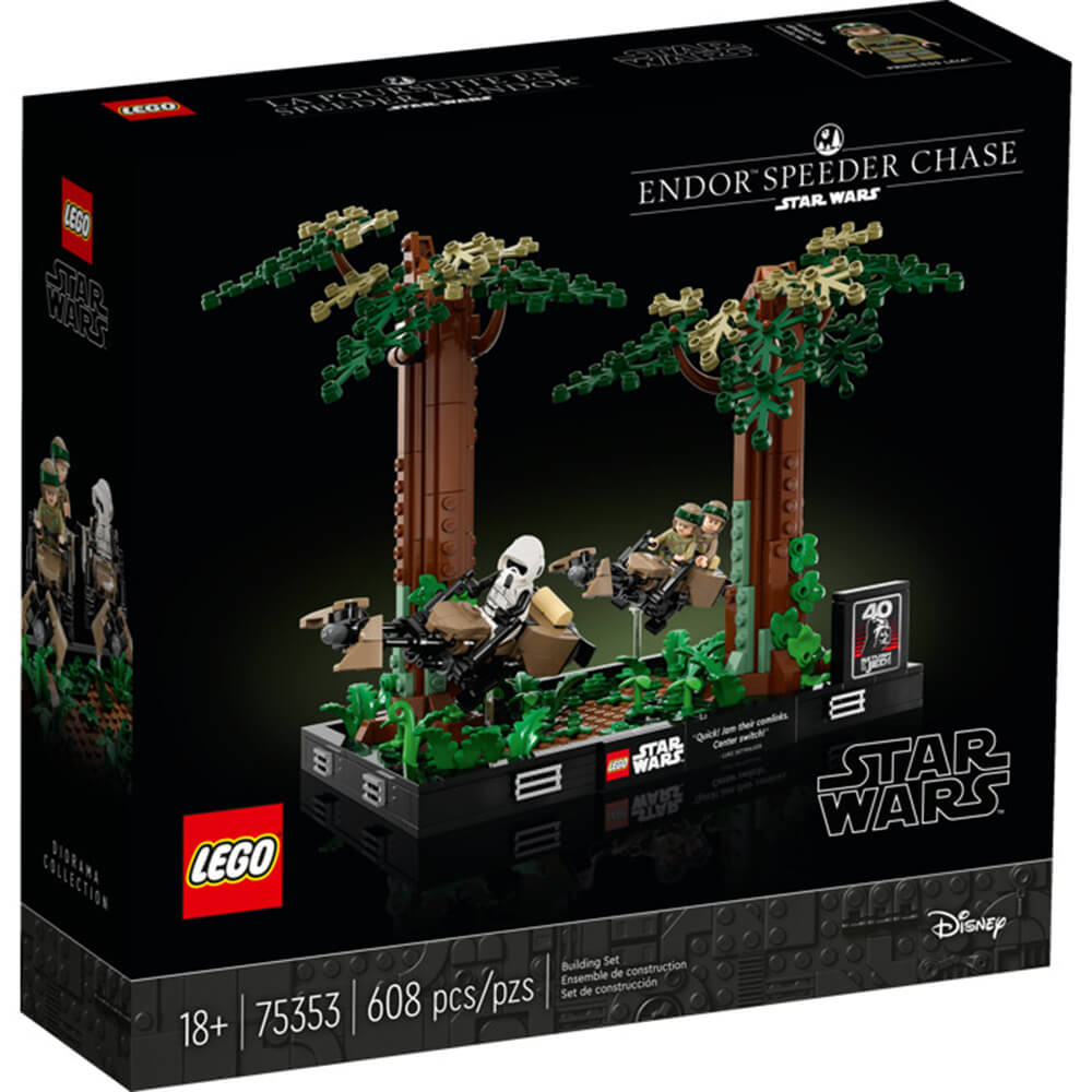 LEGO® Star Wars Endor™ Speeder Chase Diorama 608 Piece Building Set (75353)
