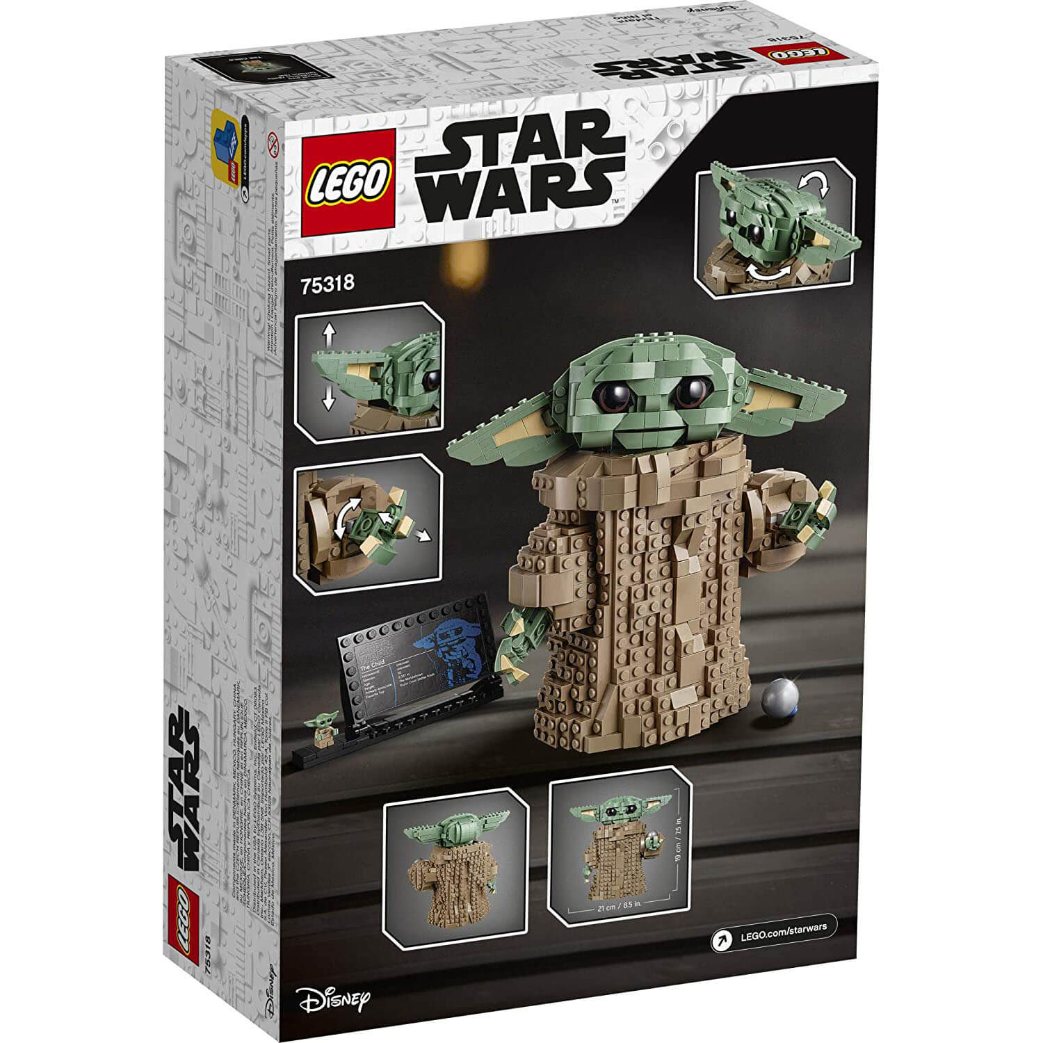LEGO Star Wars Mandalorian The Child 1073 Piece Building Set (75318)