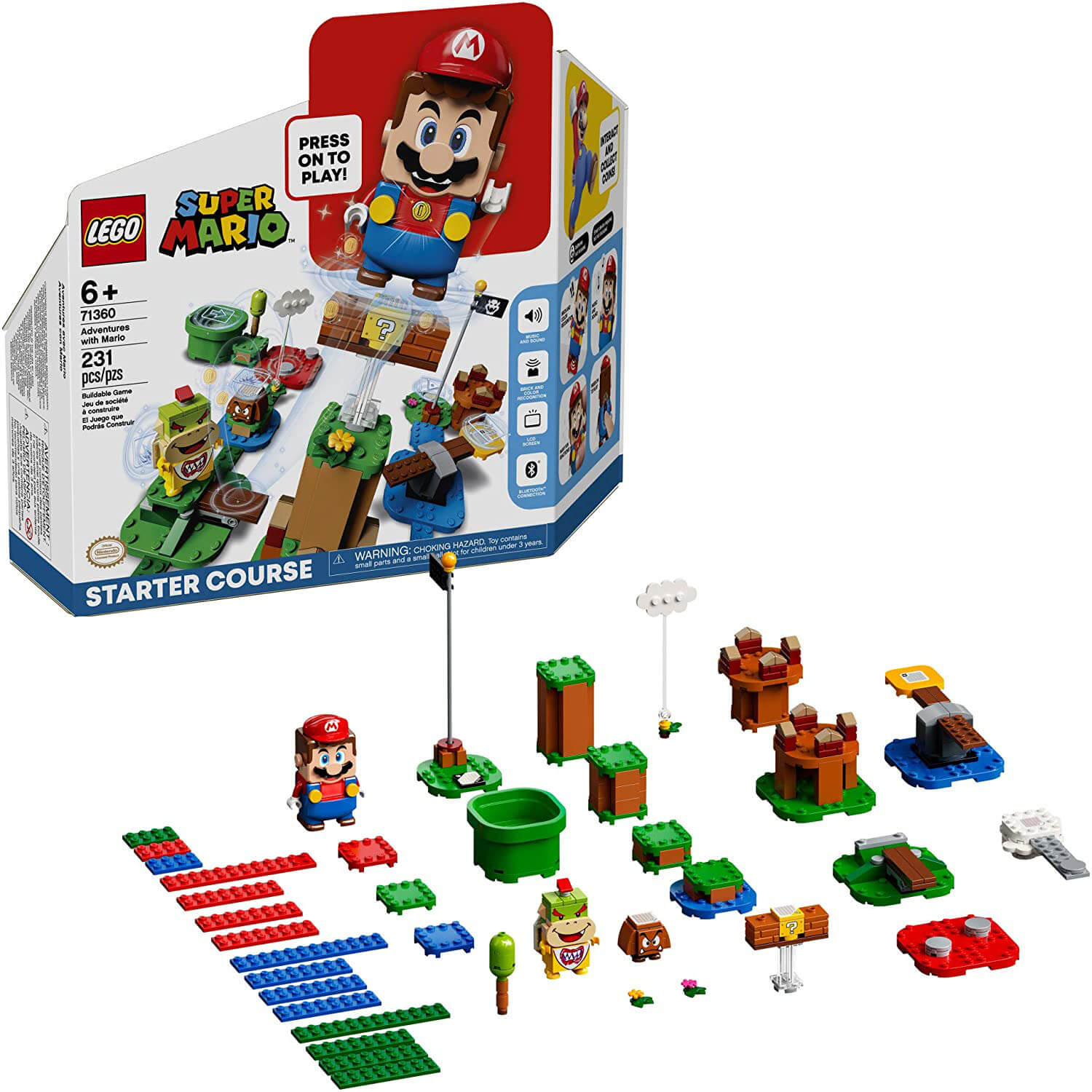 LEGO Super Mario Adventures with Mario Starter Course 231 Piece Building Set (71360)