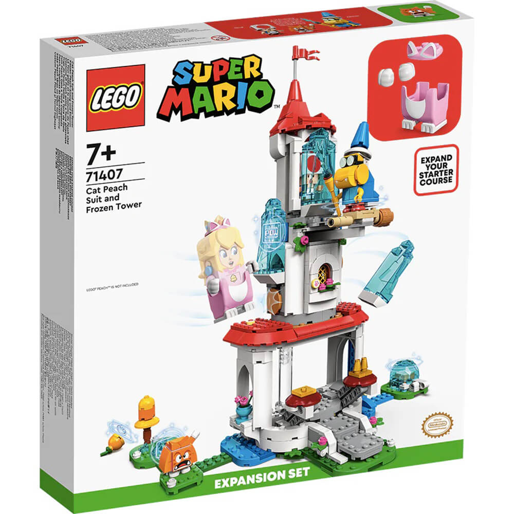 LEGO® Super Mario™ Cat Peach Suit and Frozen Tower Expansion Set 71407 (494 Pieces)