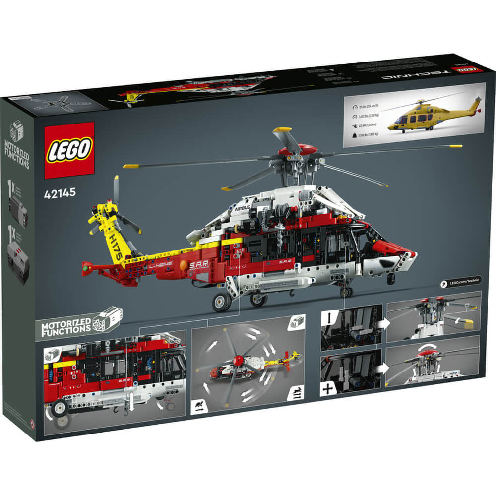 LEGO® Technic™ Airbus H175 Rescue Helicopter 42145 Model Building Kit (2,001 Pieces)