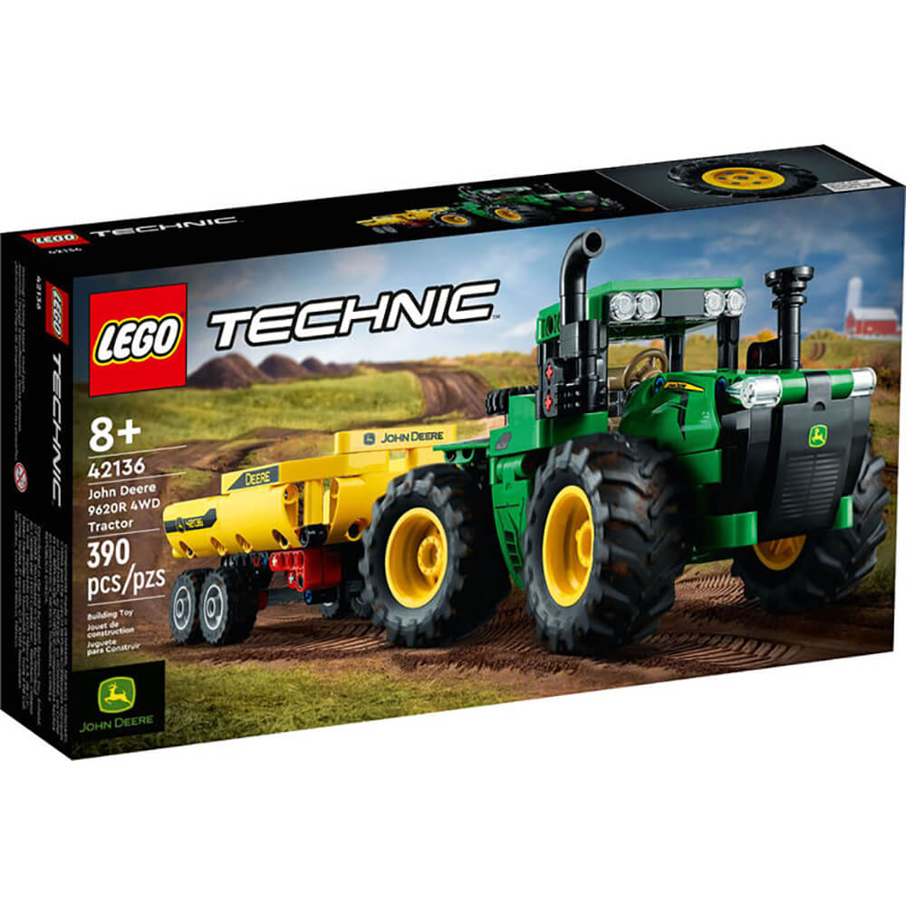 LEGO Technic John Deere 9620R 4WD Tractor 390 Piece Building Set (42136)