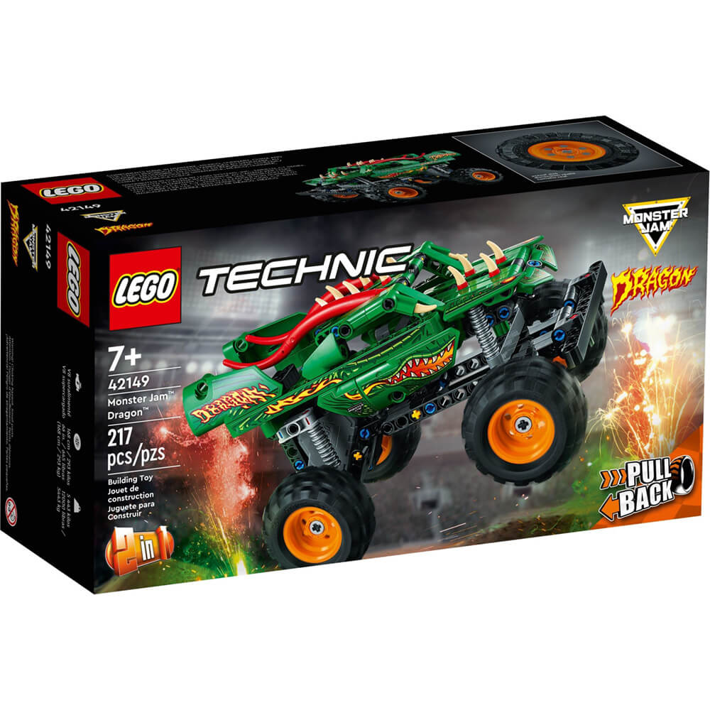 LEGO® Technic™ Monster Jam™ Dragon™ 217 Piece Building Kit (42149)