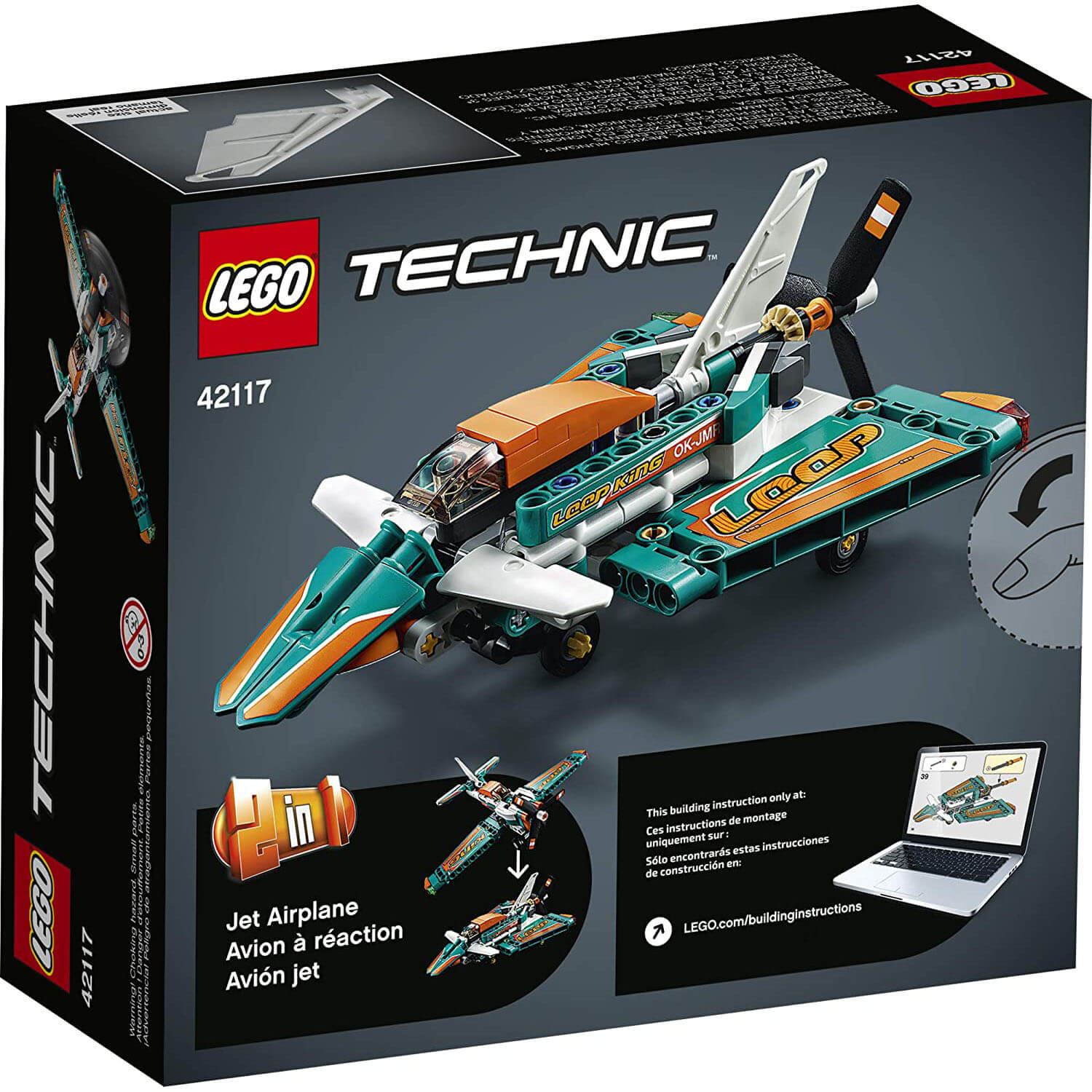 LEGO Technic Race Plane 154 Piece Building Set (42117)