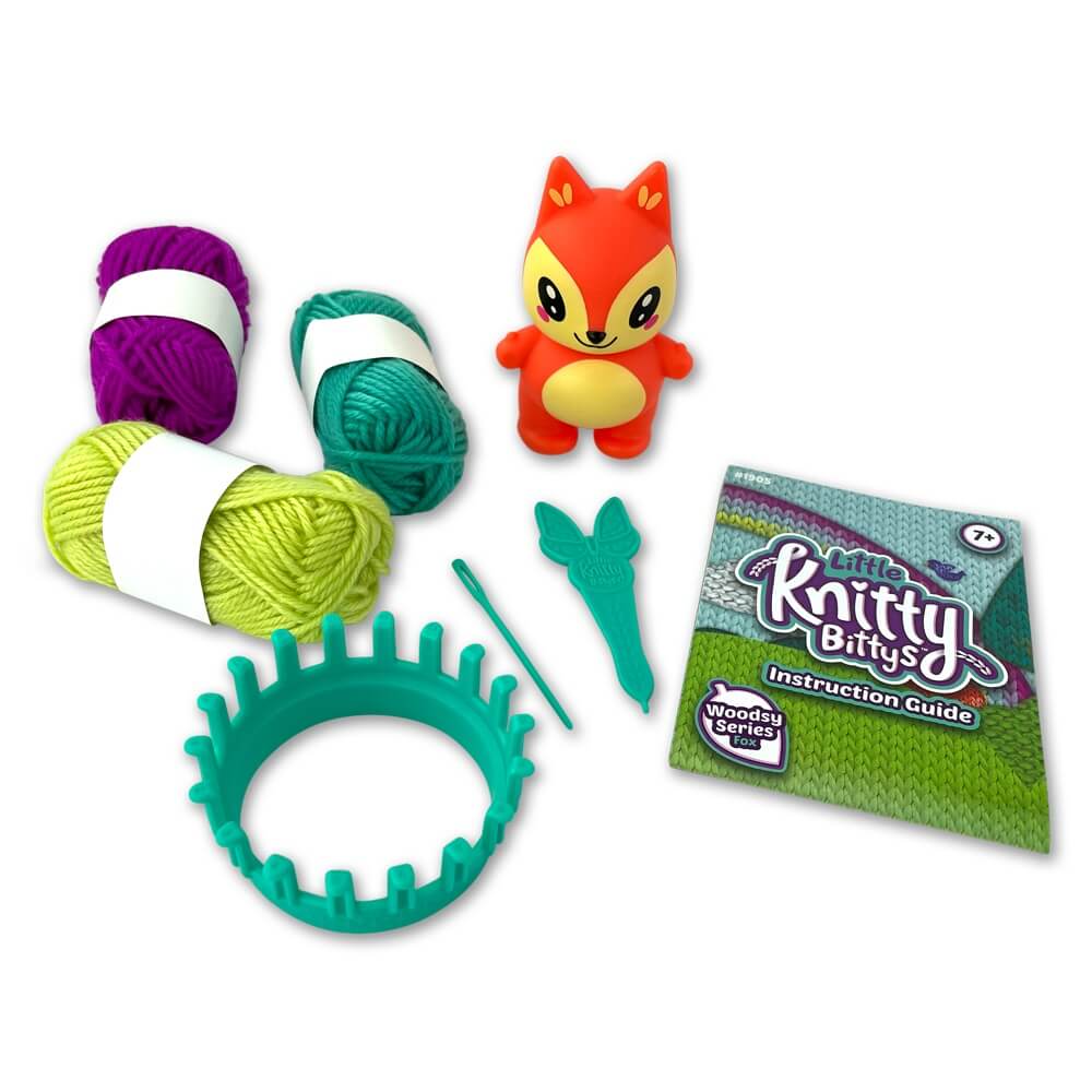 Little Knitty Bittys Fox Knitting Play Kit