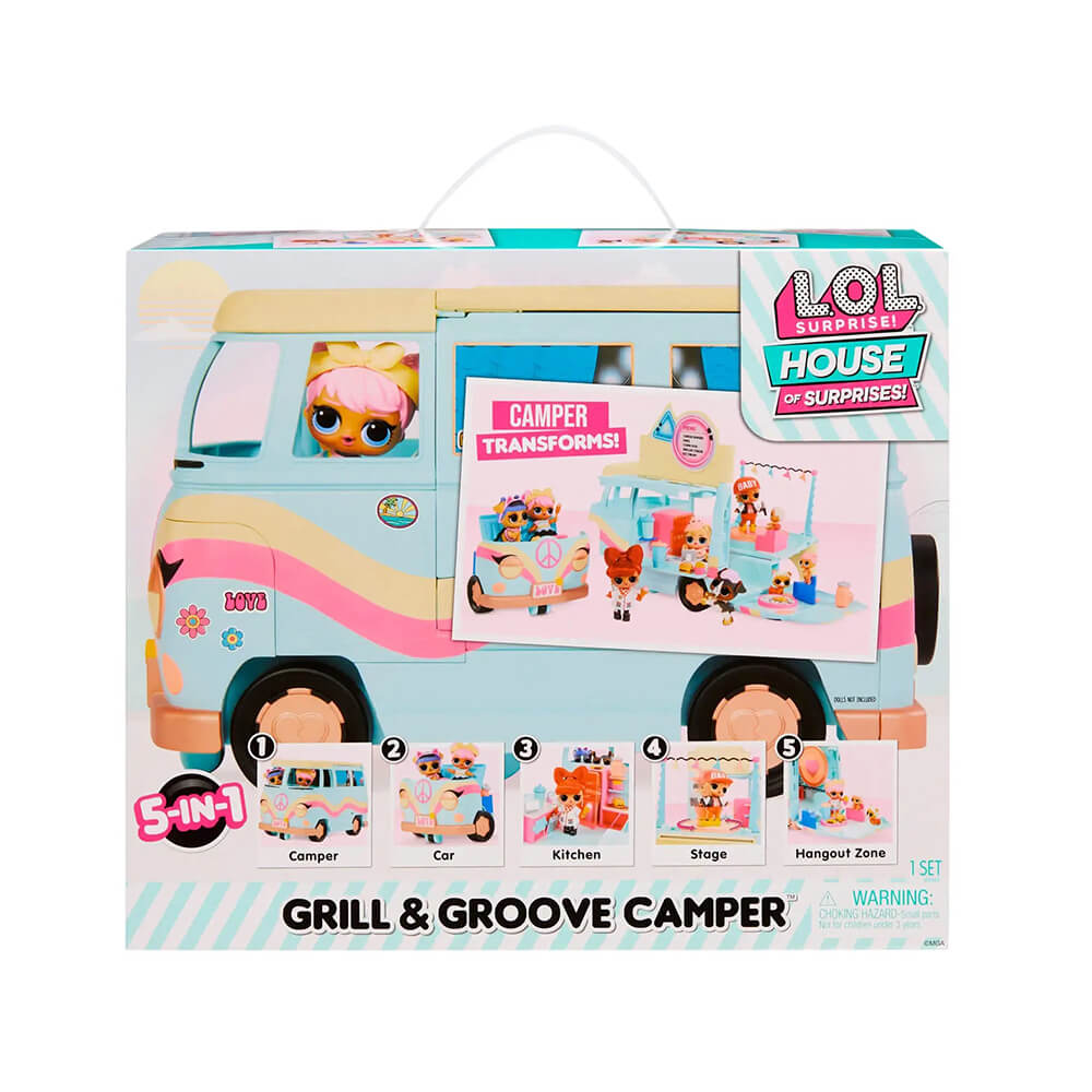 LOL Surprise House Of Surprises Grill and Groove Camper Unboxing