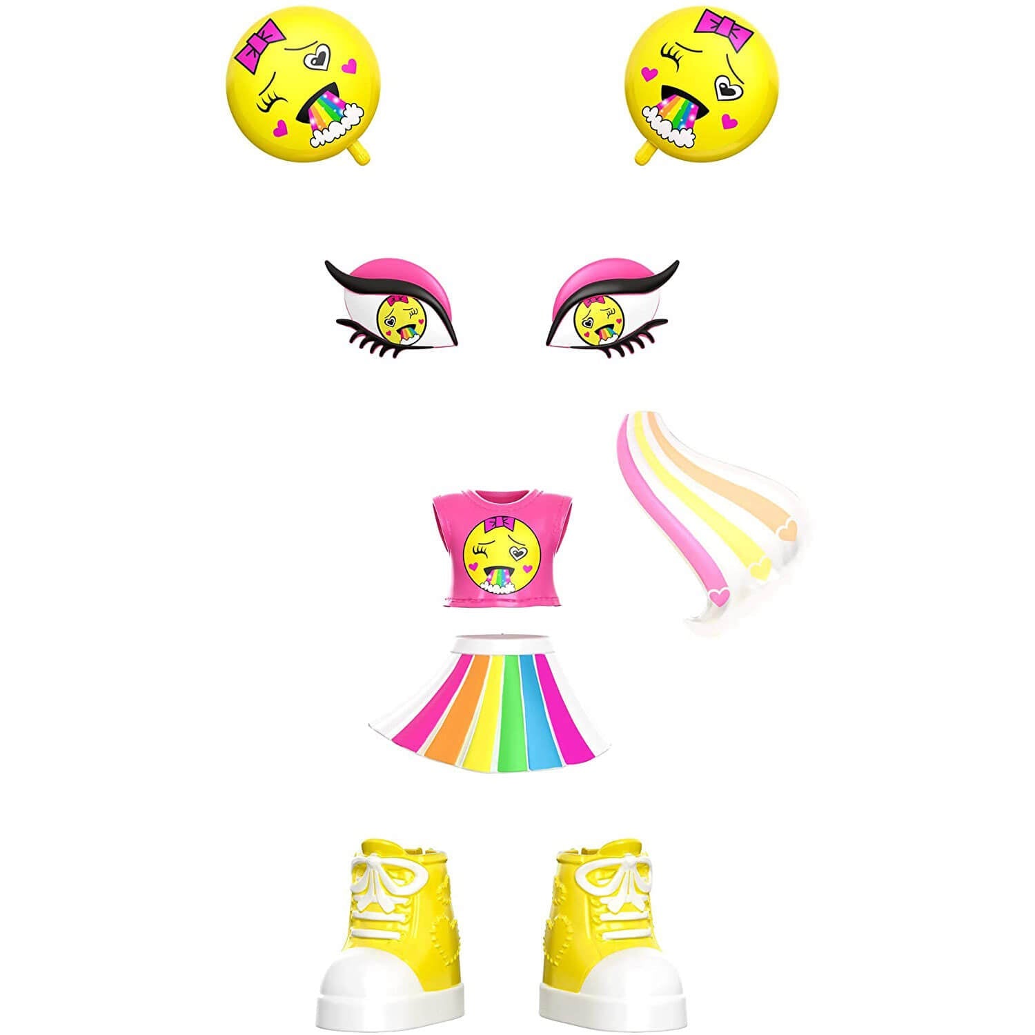 Lotta Looks Rainbow Cute Mood Accessory Pack