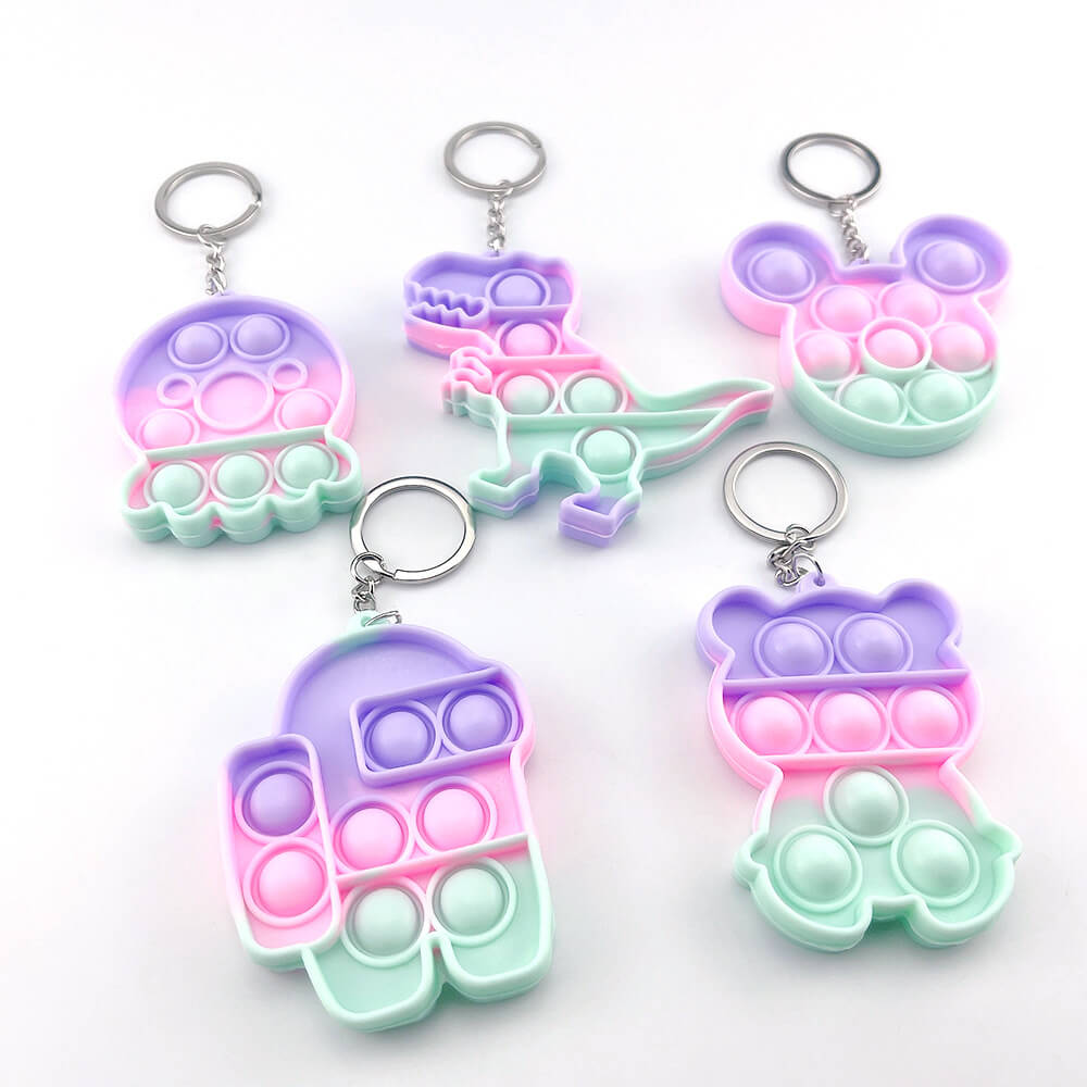 Macarone Keychain Pop Fidget (colors and styles may vary)