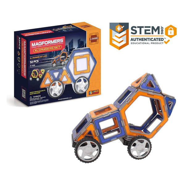 Magformers XL Cruisers 32 Piece Car Set – Maziply Toys