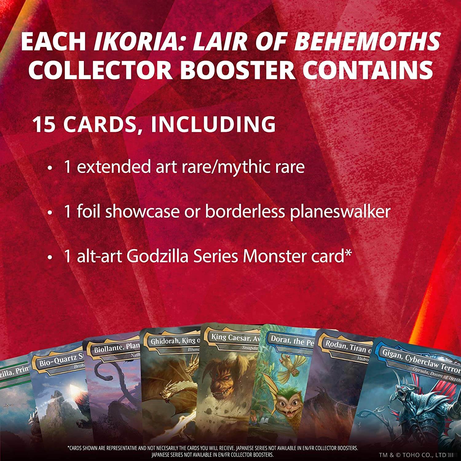Magic The Gathering Ikoria Lair of Behemoths 15 Card Collector Booster