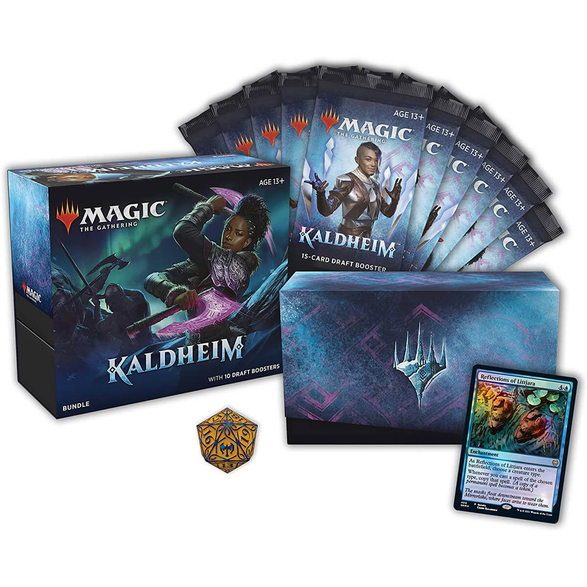 Magic MTG TCG Kaldheim Bundle with 10 Draft Boosters