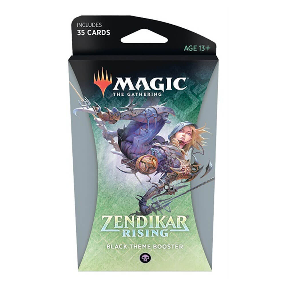 Magic The Gathering TCG Zendikar Rising Black Theme Booster Set