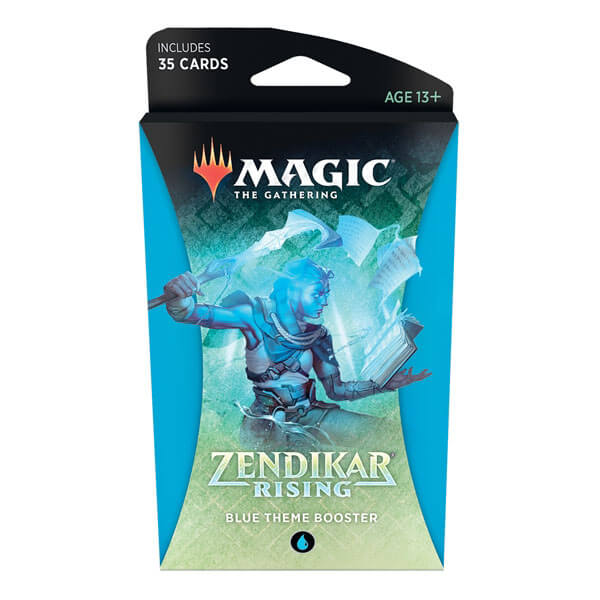 Magic The Gathering TCG Zendikar Rising Blue Theme Booster Set