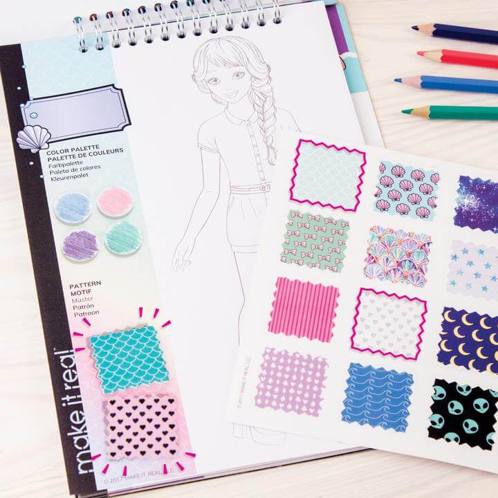 Make It Real Fashion Design Sketchbook: Pastel Pop!