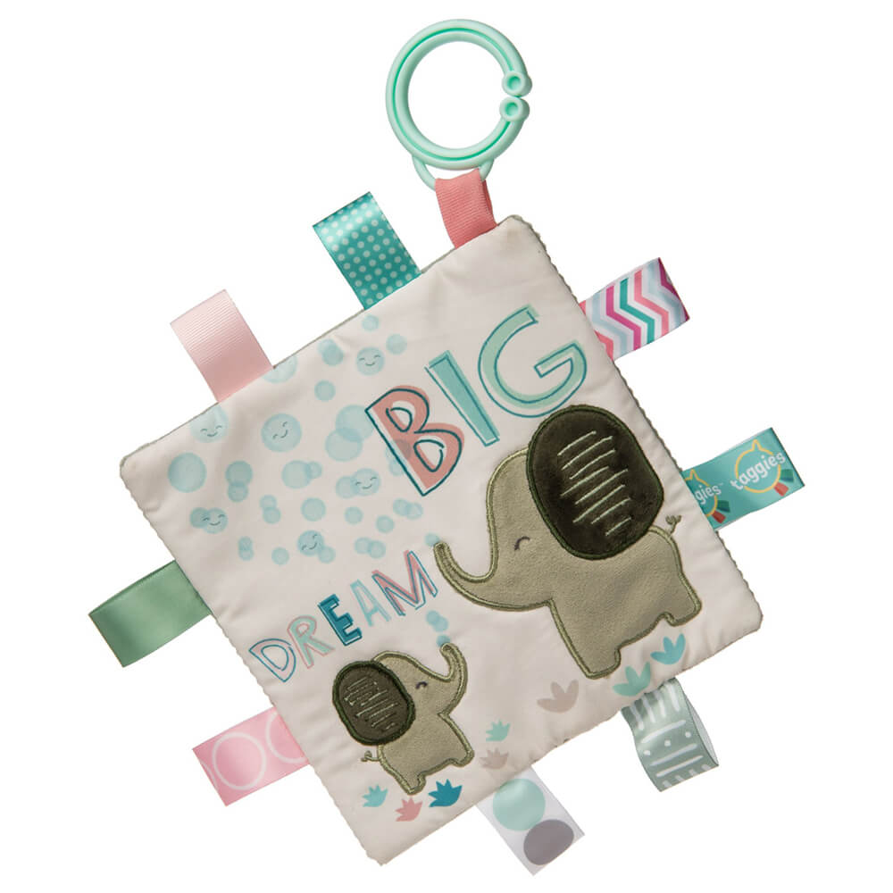 Mary Meyer Taggies Crinkle Me 6x6" Dream Big Elephant