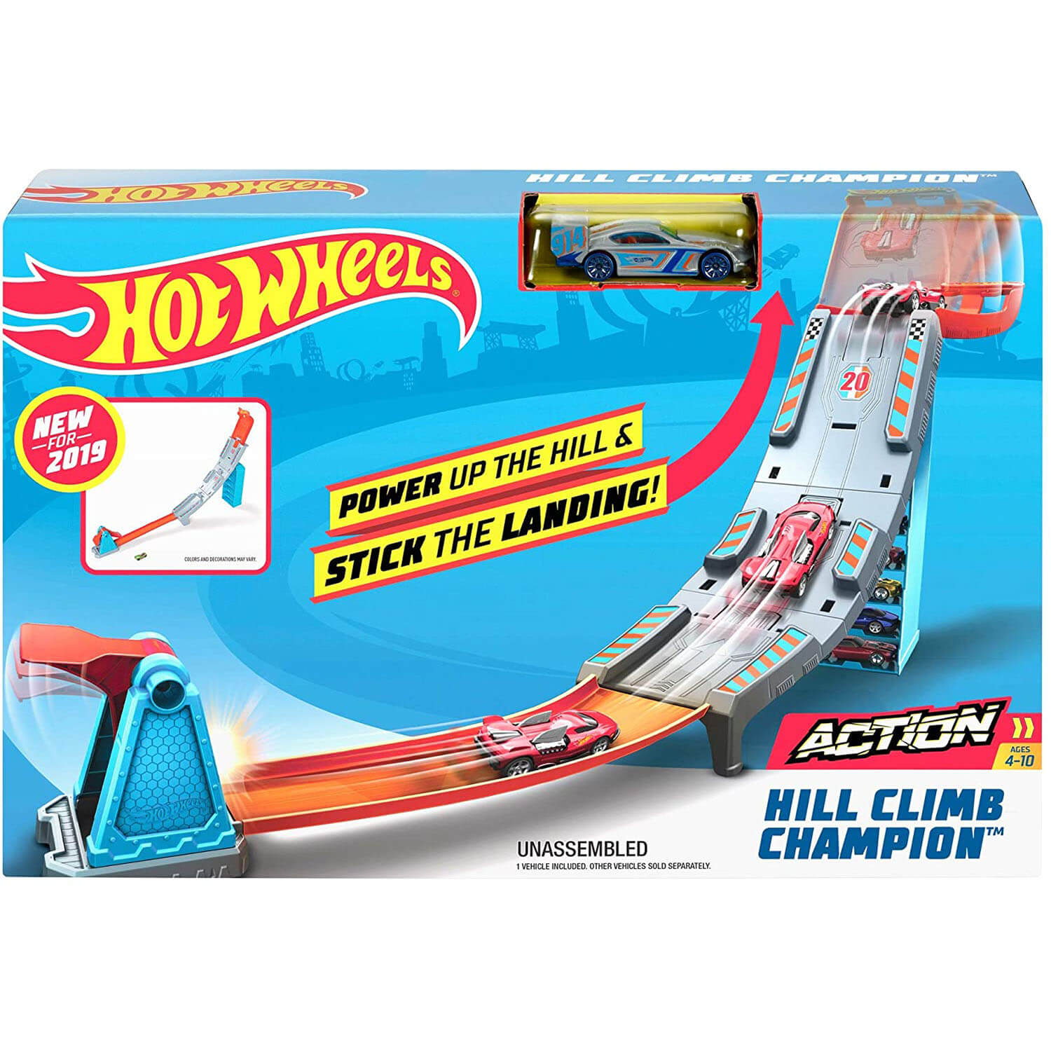 Hot Wheels Action Hill Climb Champion Set
