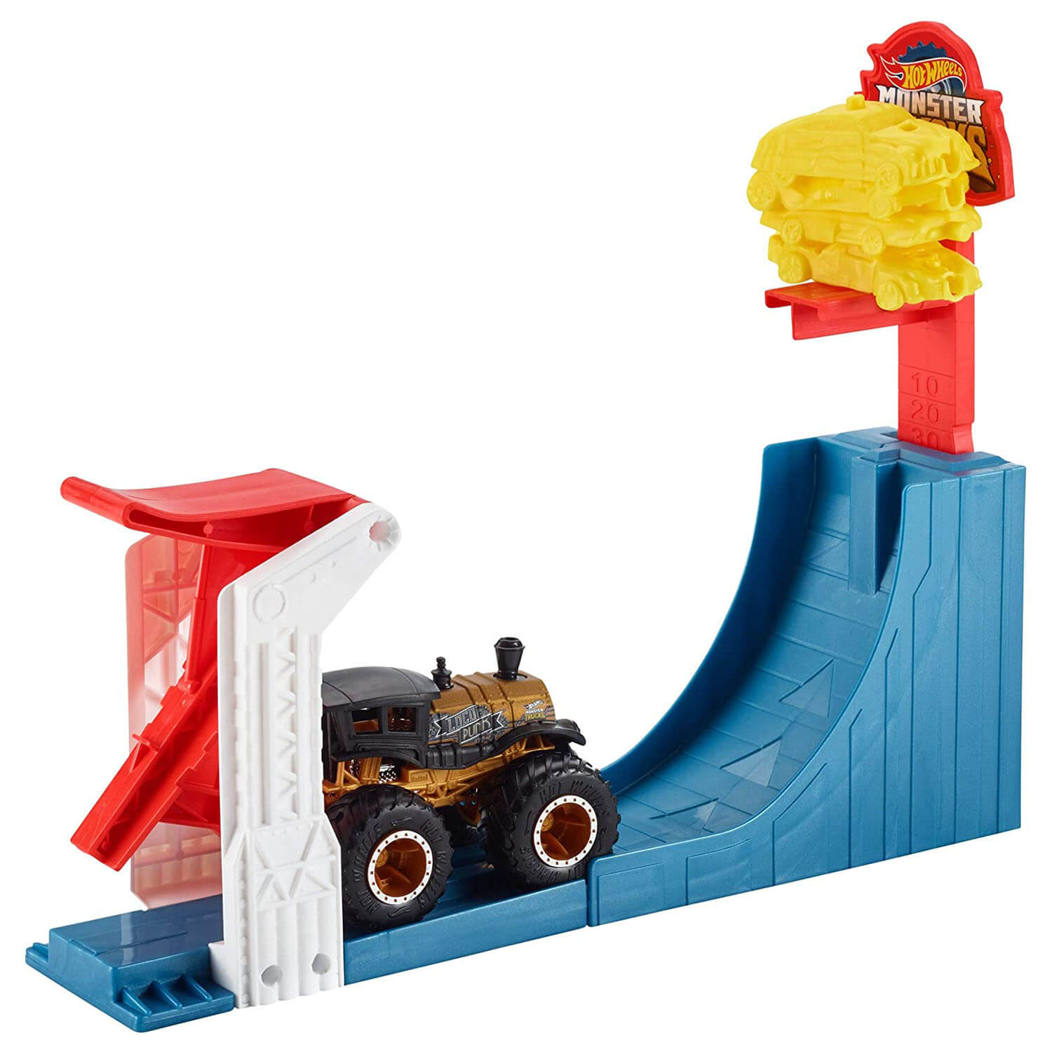 Side view of the monster truck playset.