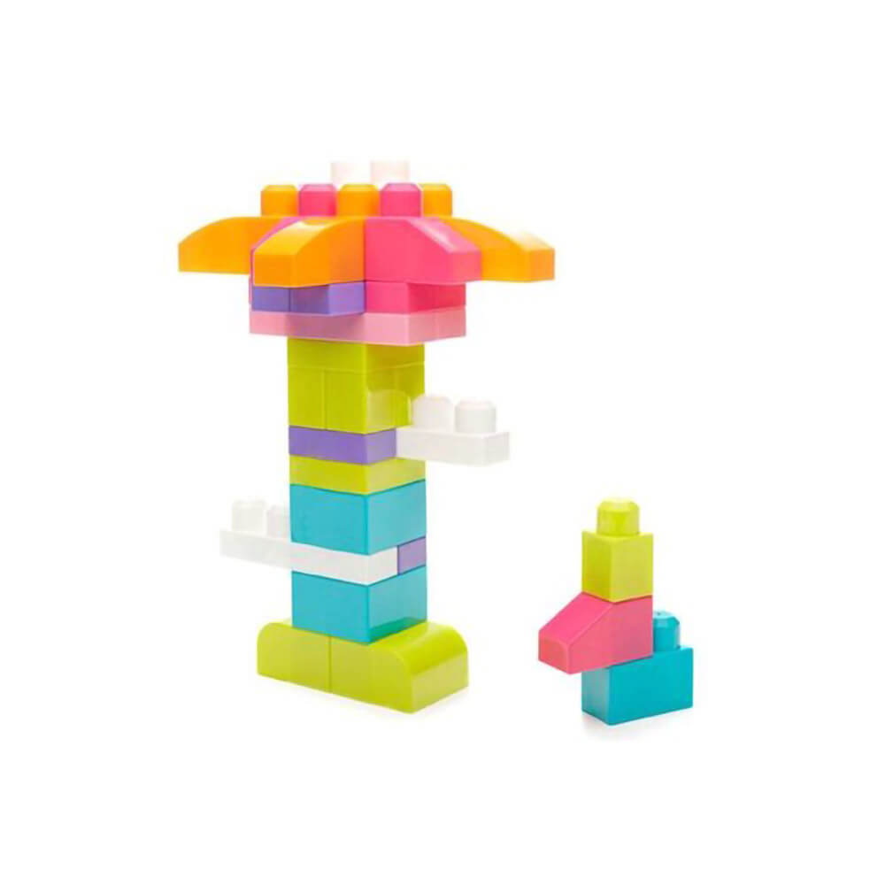 Mega bloks big building bag pink 80 piece sales