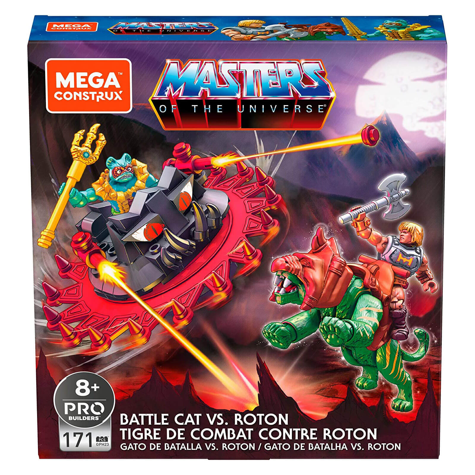 Mega Construx Masters of the Universe Battle Cat vs Roton 173 Piece Building Set
