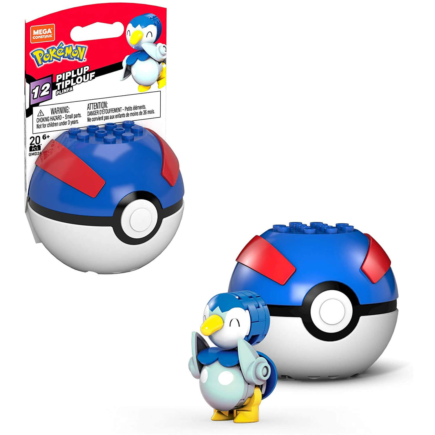 Mega Construx Pokemon Series 12 Poke Ball Piplup