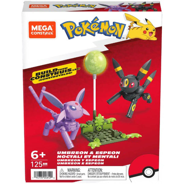 Mega Construx Pokemon Umbreon & Espeon 125 Piece Building Set