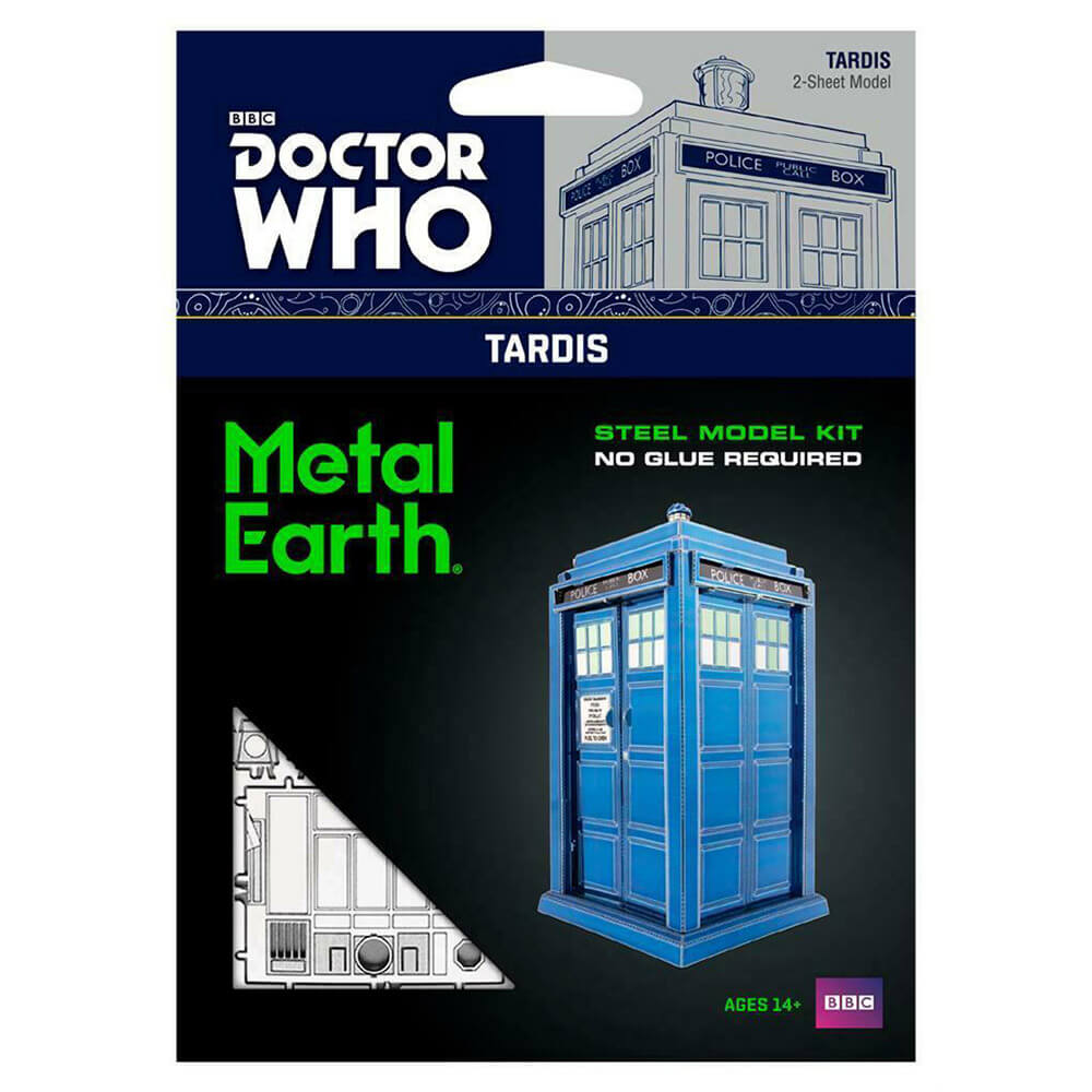 Metal Earth Doctor Who TARDIS 2 Sheet Metal Model Kit