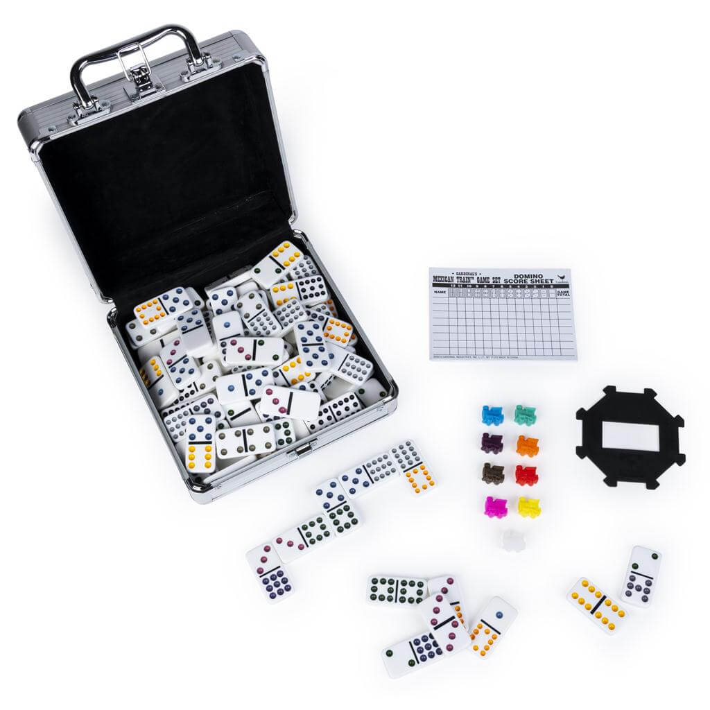 Mexican Train Dominoes with Carry Case