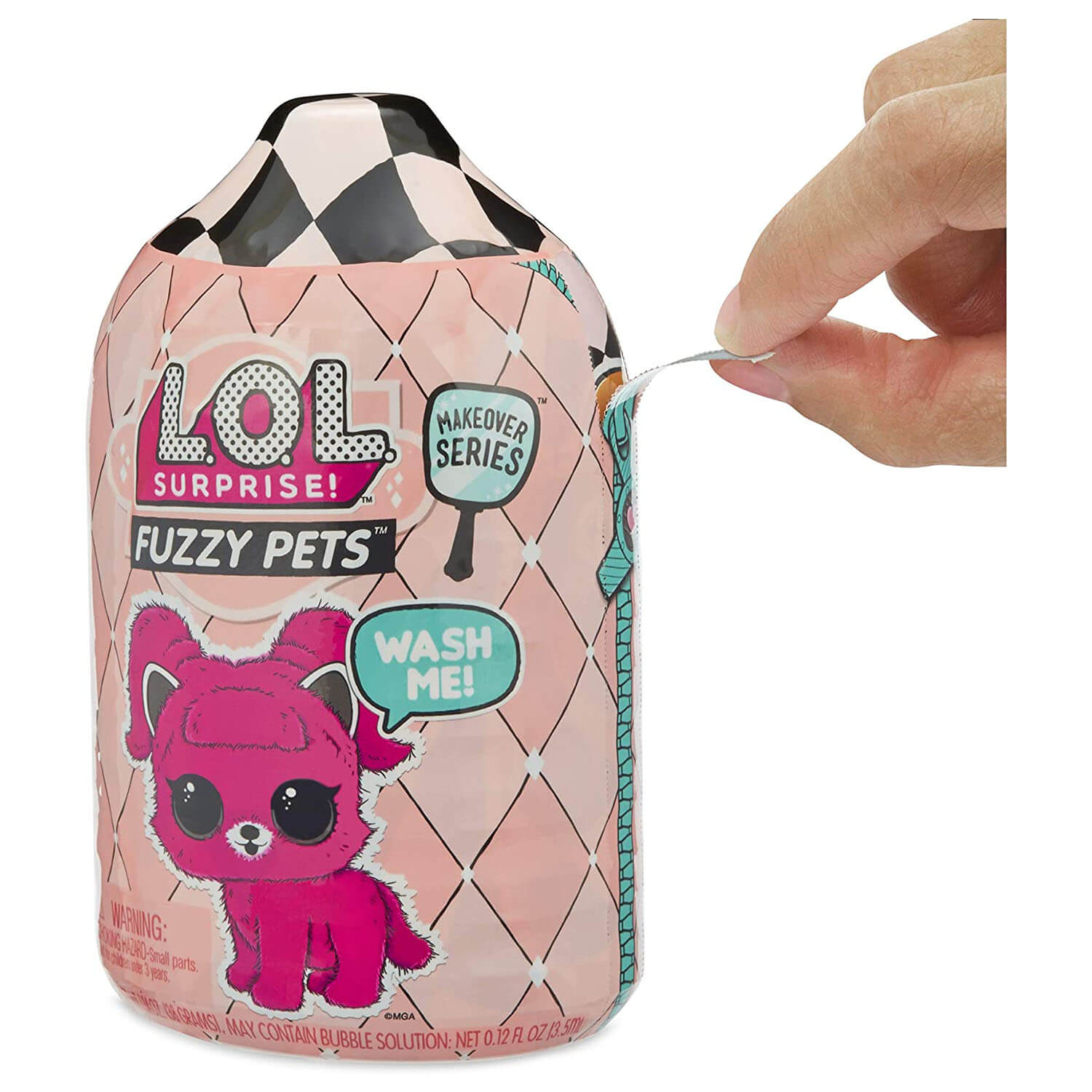 Front view of the L.O.L. Surprise Fuzzy Pets package.