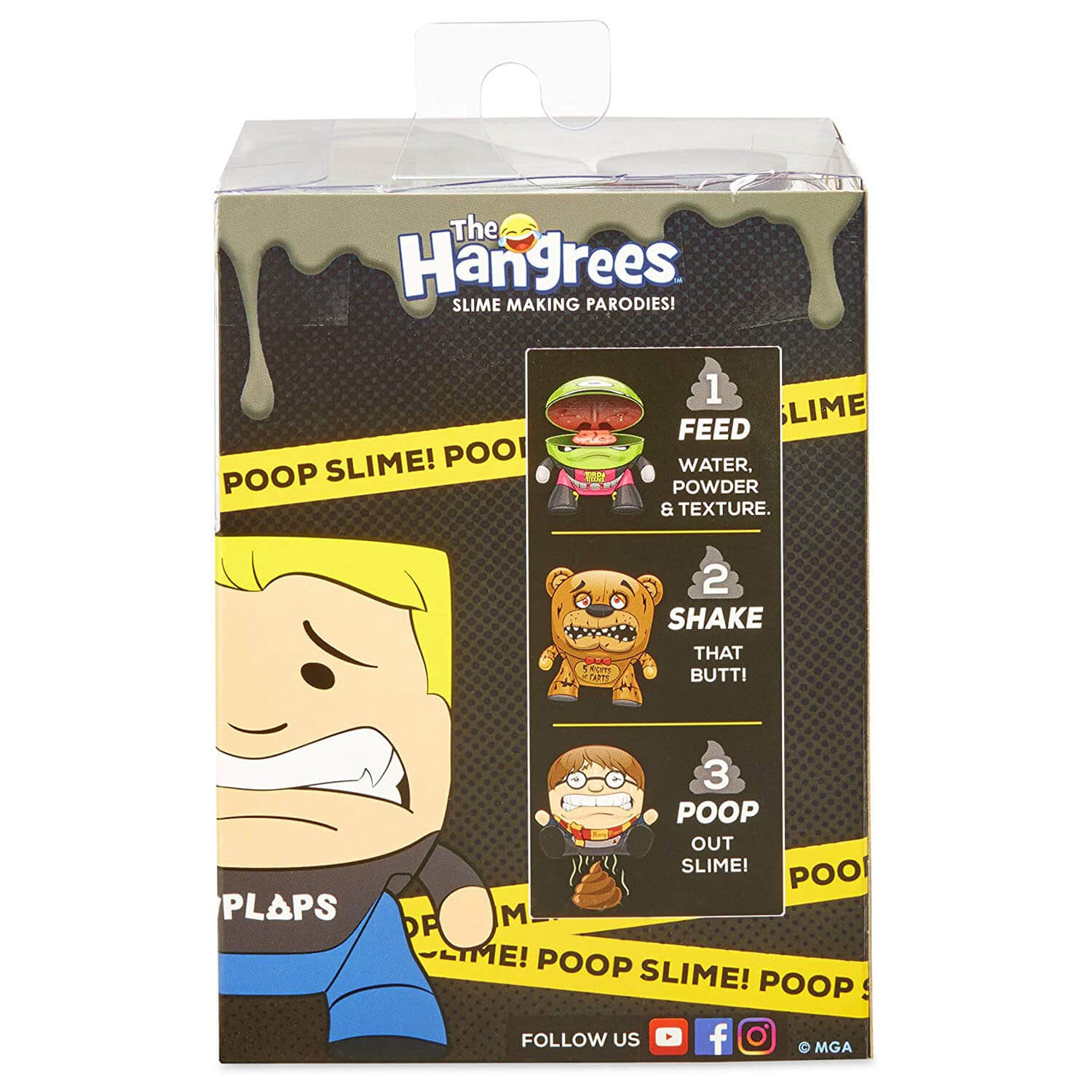 Back view of the Hangrees Series 1 Mutant Turds package.