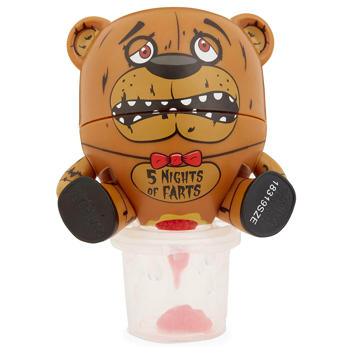 Front view of the five nights of farts figure.