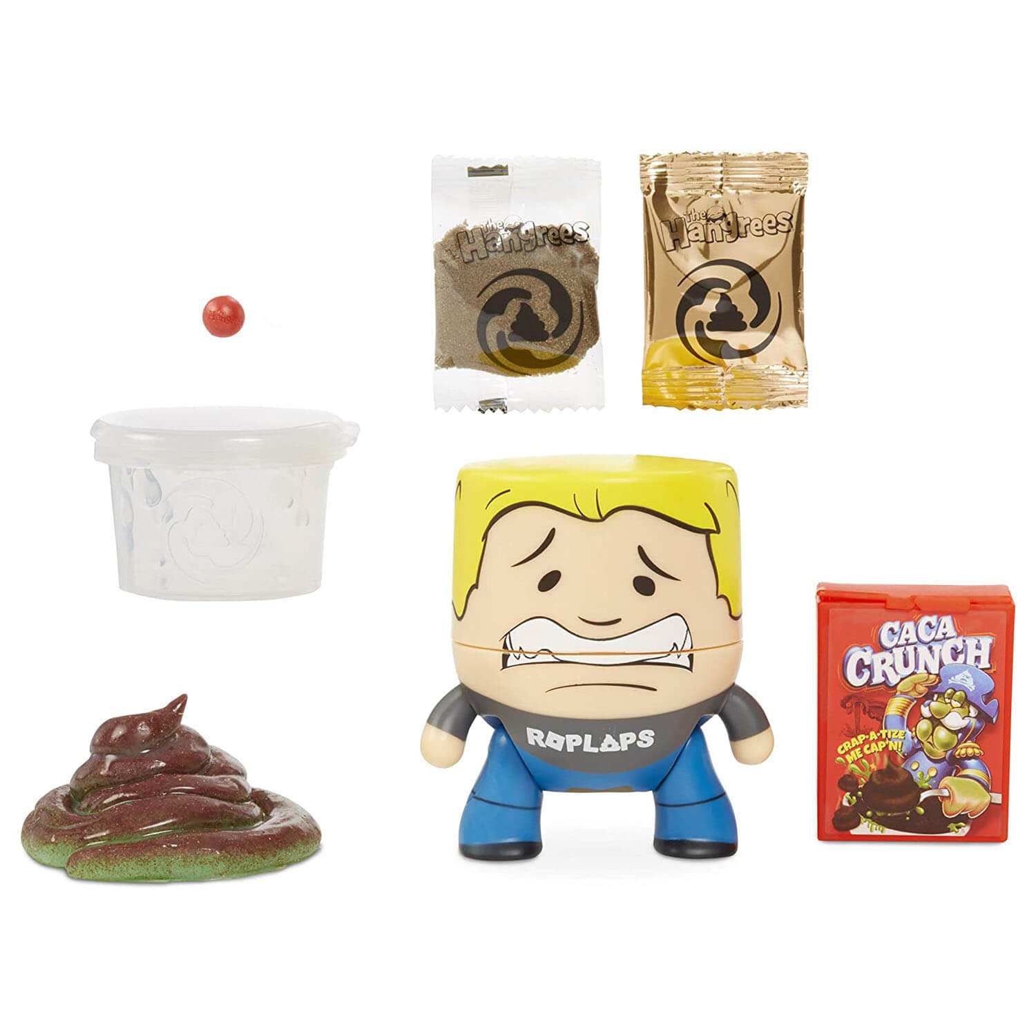 Front view of the roplops figure.