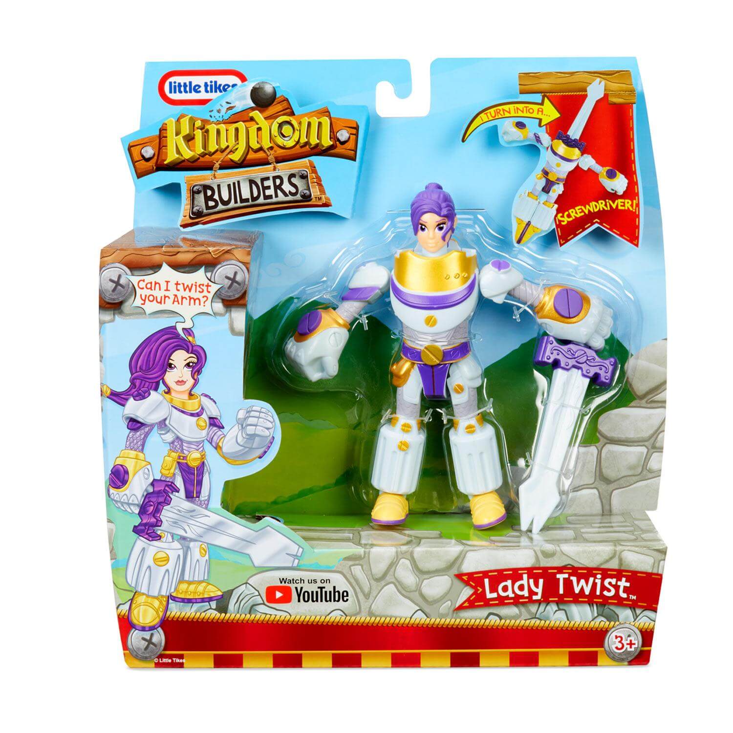 Front view of the Kingdom Builders Lady Twist package.