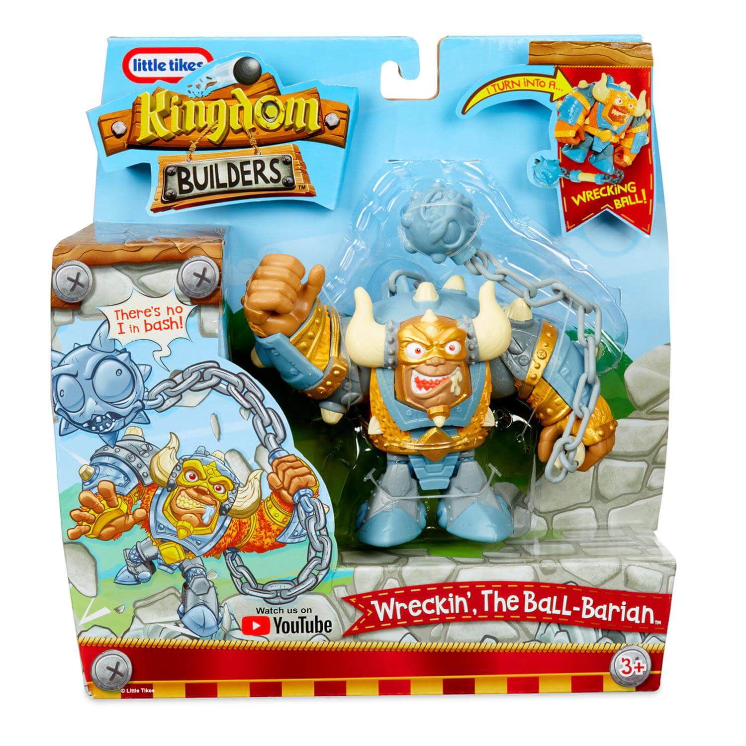 Front view of the Kingdom Builders Wreckin The Ball-Barian package.
