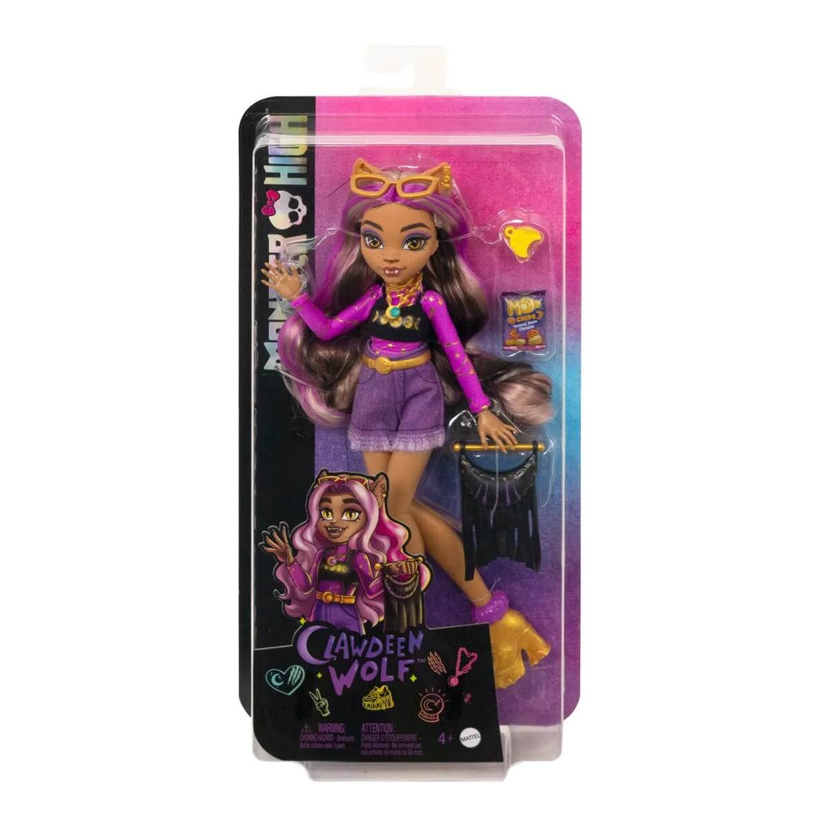  Monster High Clawdeen Wolf Fashion Doll with Purple