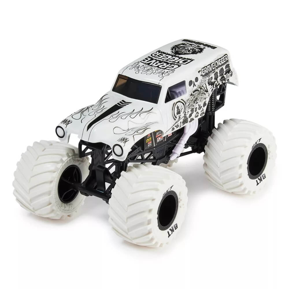 White Grave Digger Monster Truck